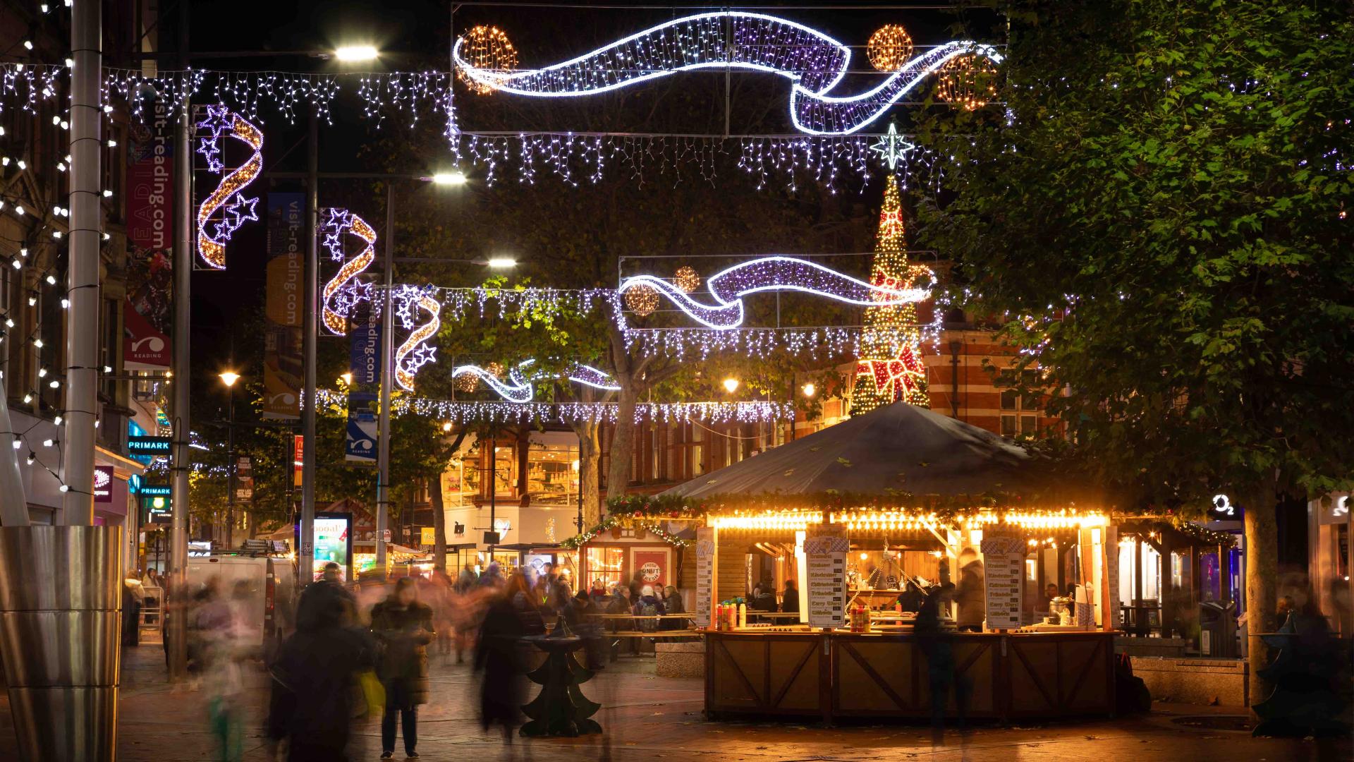 Broad Street Christmas Lights in Reading